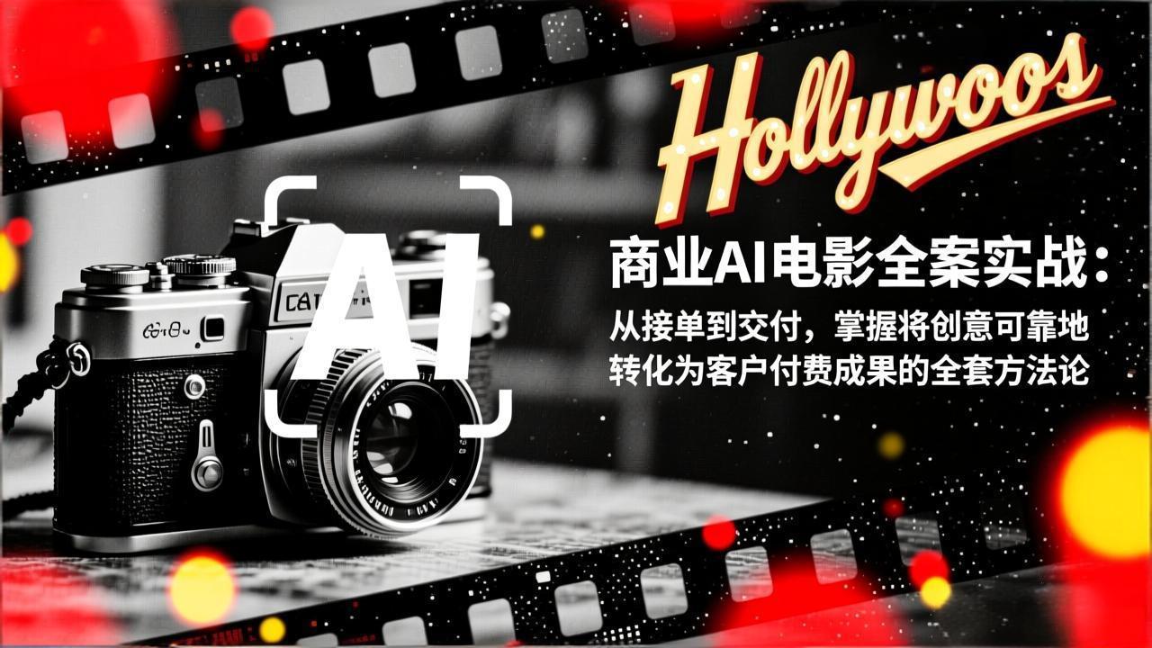 商业AI电影全案实战：从接单到交付，掌握将创意可靠地转化为客户付费成果的全套方法论-项目网