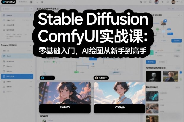 Stable Diffusion ComfyUI实战课：零基础入门，AI绘图从新手到高手-项目网