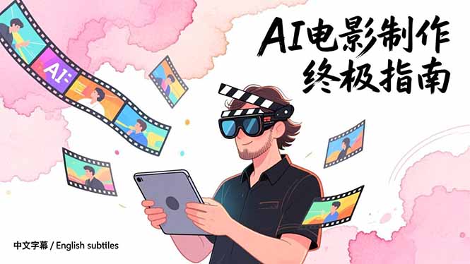 AI电影制作终极指南：从创意到成片，系统掌握智能影视全流程实战课(中英字幕-项目网
