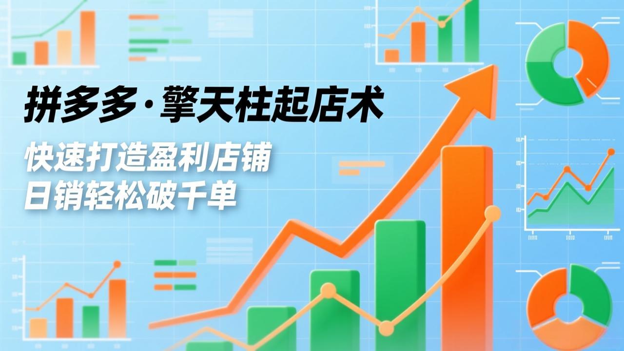 拼多多·擎天柱起店术，爆流布局、利润起飞、不断流，快速打造盈利店铺，日销轻松破千单-项目网