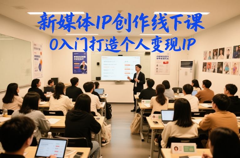 新媒体IP创作线下课，0入门打造个人变现IP-项目网
