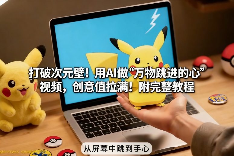 打破次元壁！用AI做【万物跳进手心】视频，创意值拉满！附完整教程-项目网