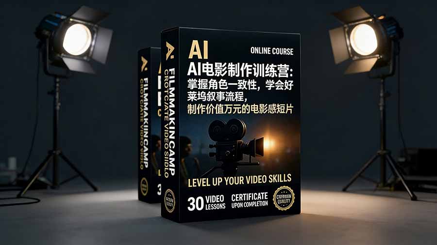 AI电影制作训练营：掌握角色一致性，学会好莱坞叙事流程，制作价值万元的电影感短片-项目网