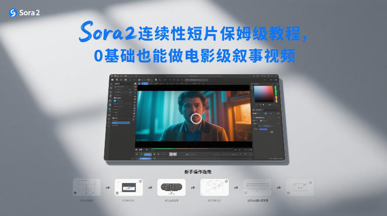 Sora2连续性短片保姆级教程，0基础也能做电影级叙事视频-项目网