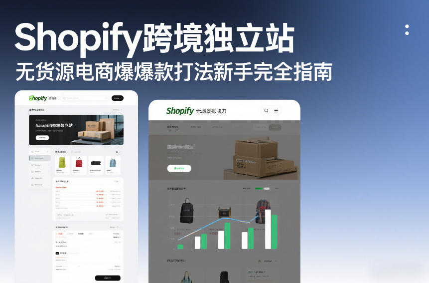 Shopify跨境独立站无货源电商爆款打法新手完全指南-项目网