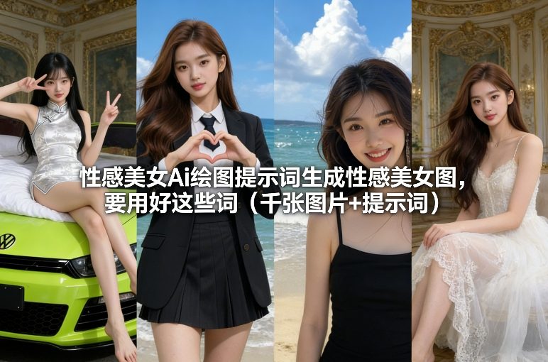 性感美女Ai绘图提示词生成性感美女图，要用好这些词(千张图片+提示词)-项目网