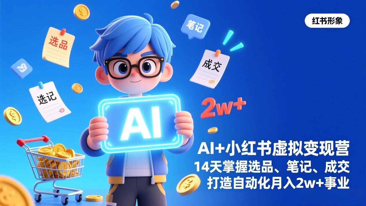 AI+小红书虚拟变现营(完结-项目网