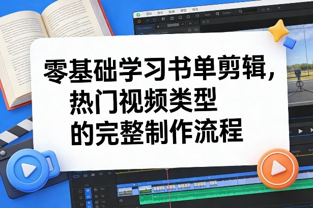 零基础学习书单剪辑，热门视频类型的完整制作流程(更新2026)-项目网